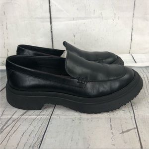 Camper 'Walden' Black Leather Chunky Loafer